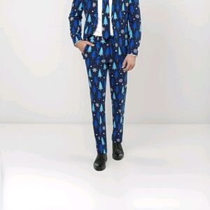 Opposuits Men's Size 42" Winter Woods Dress Pants Slacks Holiday Christmas Trees